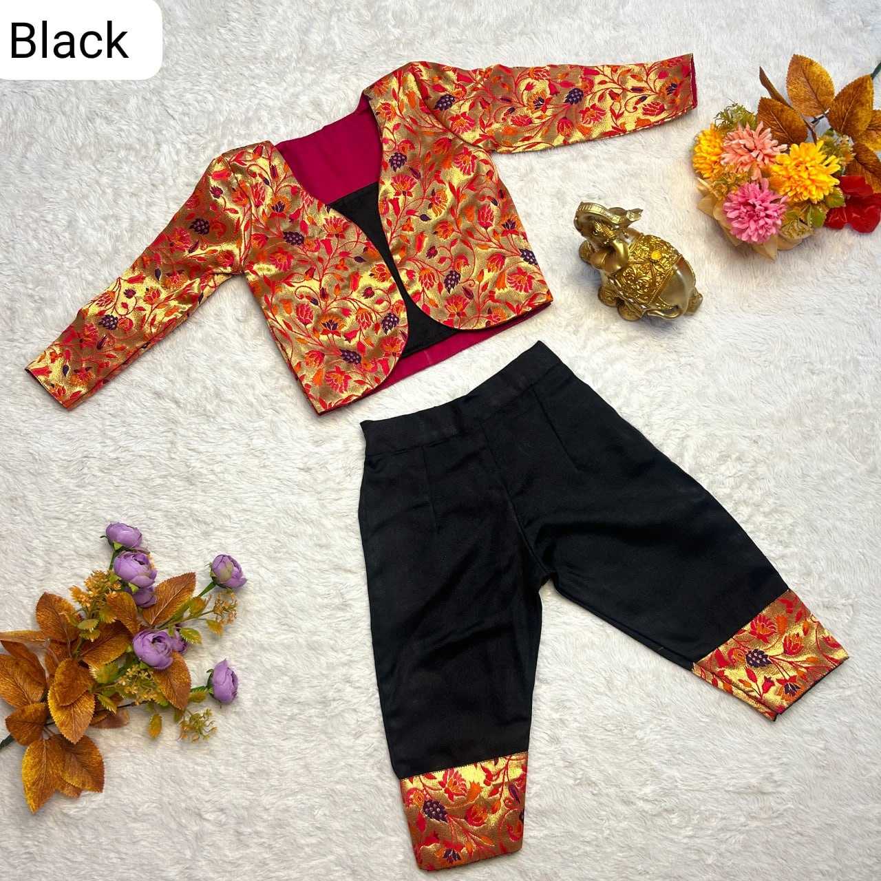 YNF SOFT COTTON RRKT PAITHANI KIDS WEAR WHOLESALE TOP & PANT MANUFACTURER